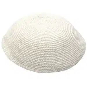 C Dmc Kippah 17 cm -White