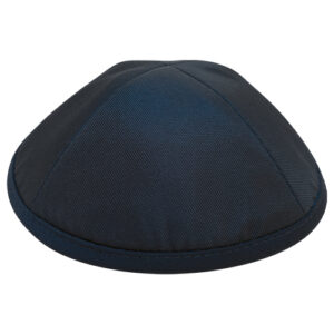 Elegant Dark Blue Kippah Size 2 17.5 cm
