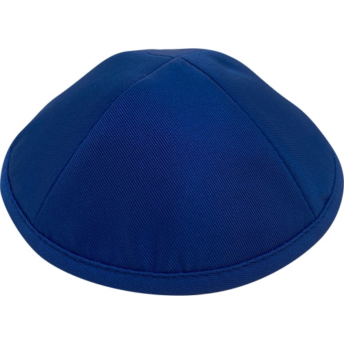 Elegant Blue Kippah Size 2 17.5 cm