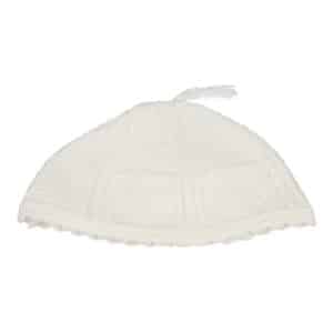 Nachman Kippah White 24 cm