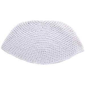 Fabric Frik Kippah 22 cm- Sheer White