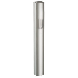 Aluminium Mezuzah 15cm- in Dotted Silver Design, Printed "Shin"