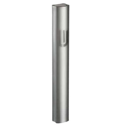 Aluminium Mezuzah 15cm- Dotted Design in Gray, with the Letter "Shin" - Dark Gray