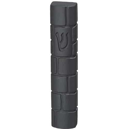 Polymer "Concrete" Mezuzah 12 cm, Gray