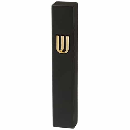 Concrete Polymer 12 cm, Stone - Like, Black - Gold