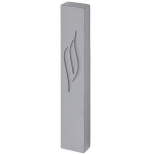 Polymer "Concrete" Mezuzah 12 cm, Stone - Like, Gray Color