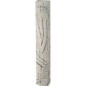 Stone-Like "Kotel" Mezuzah 25 cm- White Marble
