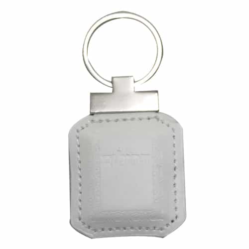 Leatherette Tehillim Keyholder 6 cm- White