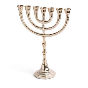 Menora Nickel Finish 28 cm