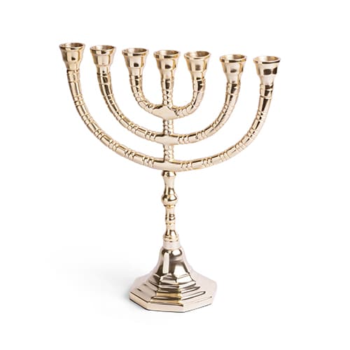 Menora Nickel Finish 24 cm
