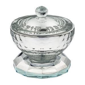 Crystal Salt & Pepper Holders 7 cm - Silver