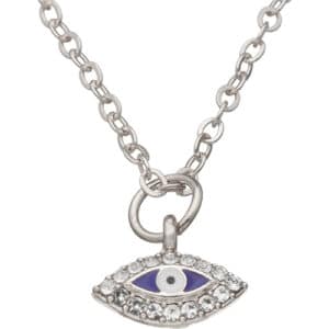 Metal Necklace- Silver 45 cm - Nickel, with Stones