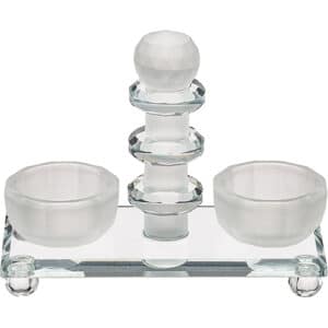 Crystal Salt & Pepper Holders 13 cm