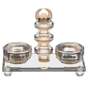 Crystal Salt & Pepper Holders 13 cm