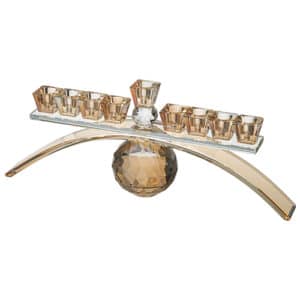 Elegant Crystal Menorah 14*33 cm