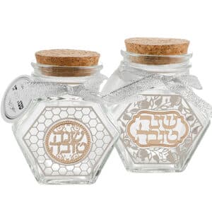 Display of 12 Glass Honey Dishes 8*6 cm