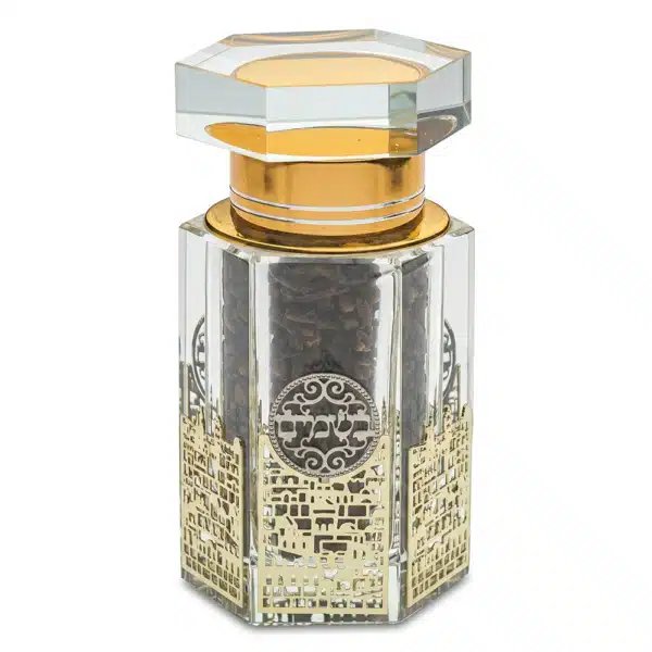 Crystal Besamim Holder 8.5*5 cm with Plaque