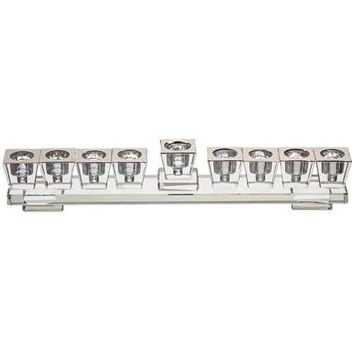 Elegant Crystal Menorah 28*7 cm