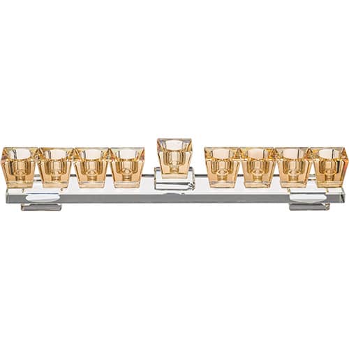 Elegant Crystal Menorah 28*7 cm