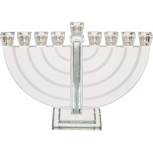 Crystal Elegant Menorah 21 cm