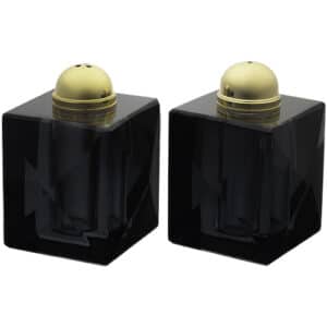 Crystal Salt & Pepper Set 7 cm - Black