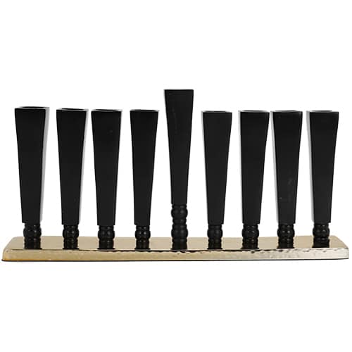 Aluminum Menorah 30*14 cm, Gold Colors