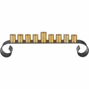 Aluminum Menorah 30*8 cm for Oil