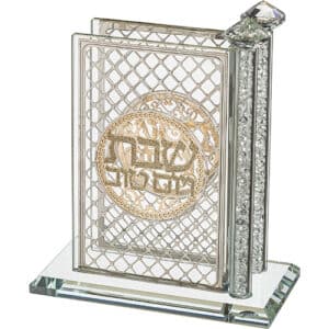 Crystal Matches Holder 12*12 cm with Plaque