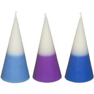 Elegant Wax Havdalah Candle 16 cm- Multicolor