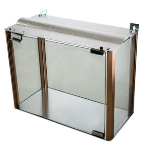 Aluminum and Glass Menorah Box - 22x40x19 cm - Cooper Profiles
