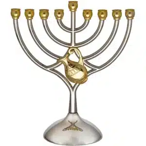 Metal Menorah 18*16 cm- Jug - Gold