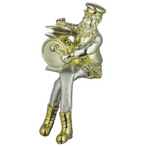 Polymer Hassidic Figurine, Cloth Legs 14 cm- Drums