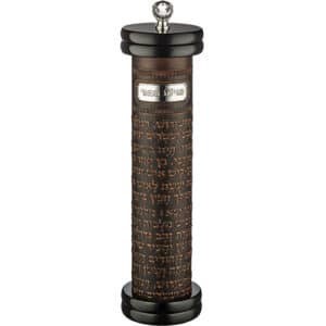 Ashkenaz Wood Megilah Case with Plaque Size 15cm/ 5.9"