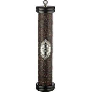 Ashkenaz Wood Megilah Case with Plaque Size 15cm/ 5.9"
