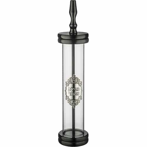 Sephardic Wood Megilah Case with Lucite Size 30cm/ 11.8"