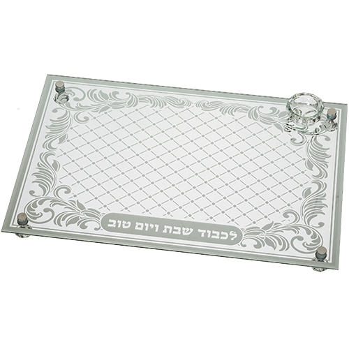 Glass Challah Tray 43*30 cm