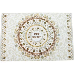 Reinforced Thick Glass Challah Tray 25x37 cm - Brown