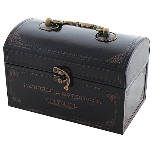 Leatherette Etrog Box 13x19x11 cm