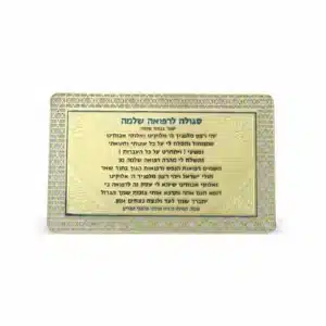 Golden Amulet for Good Health 8*5cm - Purple