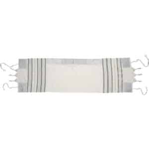 Fabric Scarf 30*105 cm - Silver Stripes