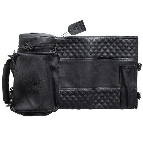 Leatherette Thermal Tefillin & Tallit Protective Case "Tik-taf" 22 cm- Black