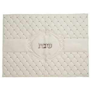 Leatherette Challah Cover 42*52 cm - White