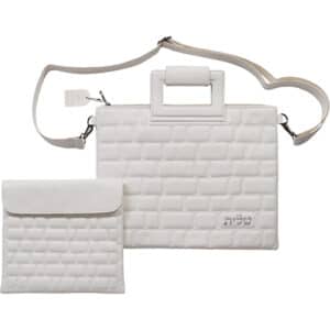 PU Leathere Fabric Talit & Tefilin Set 38*31 cm - White