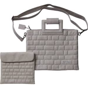 PU Leathere Fabric Talit & Tefilin Set 38*31 cm - Gray