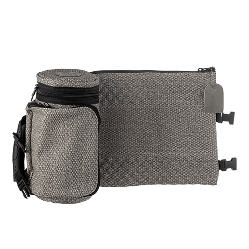 Leatherette Thermal Tefillin & Tallit Protective Case "Tik-taf" 22 cm - Black
