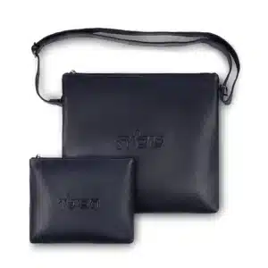 Leather Tallit & Tefillin Set 33x37 cm - Dark Blue