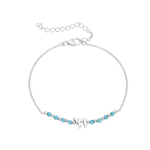 Bracelet 925 Silver Plated - "Chai"