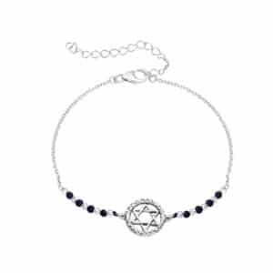 Bracelet 925 Silver Plated - "Magen David"