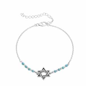 Bracelet 925 Silver Plated - "Magen David"