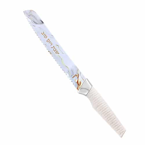 Printed Challah Knife 34 cm - "Shabbat and Holidays"